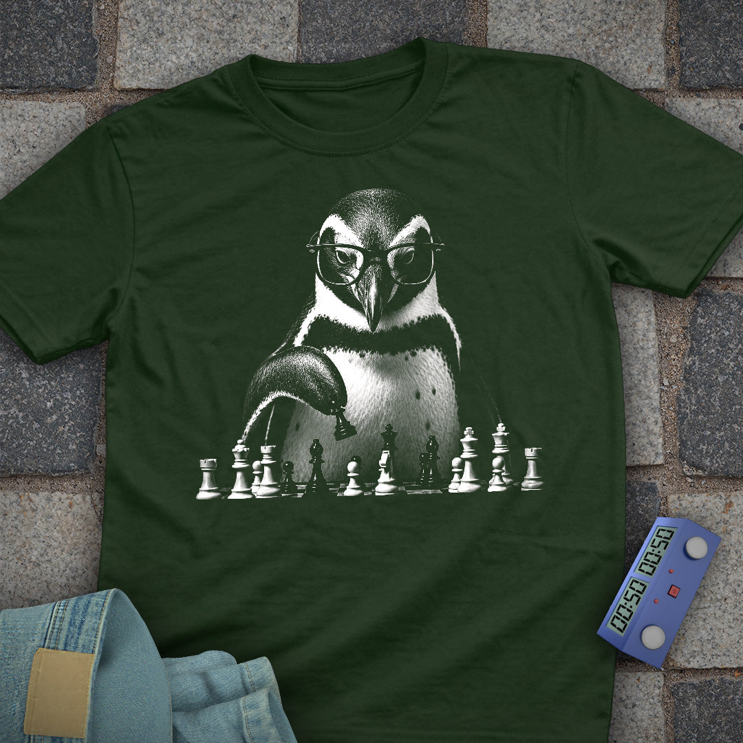 Penguin Playing Chess T-Shirt