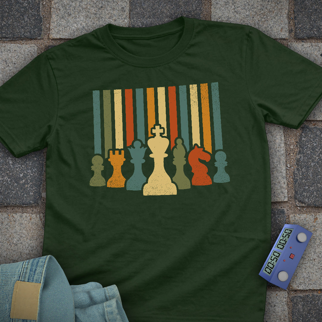 Retro Stripes Chess T-Shirt