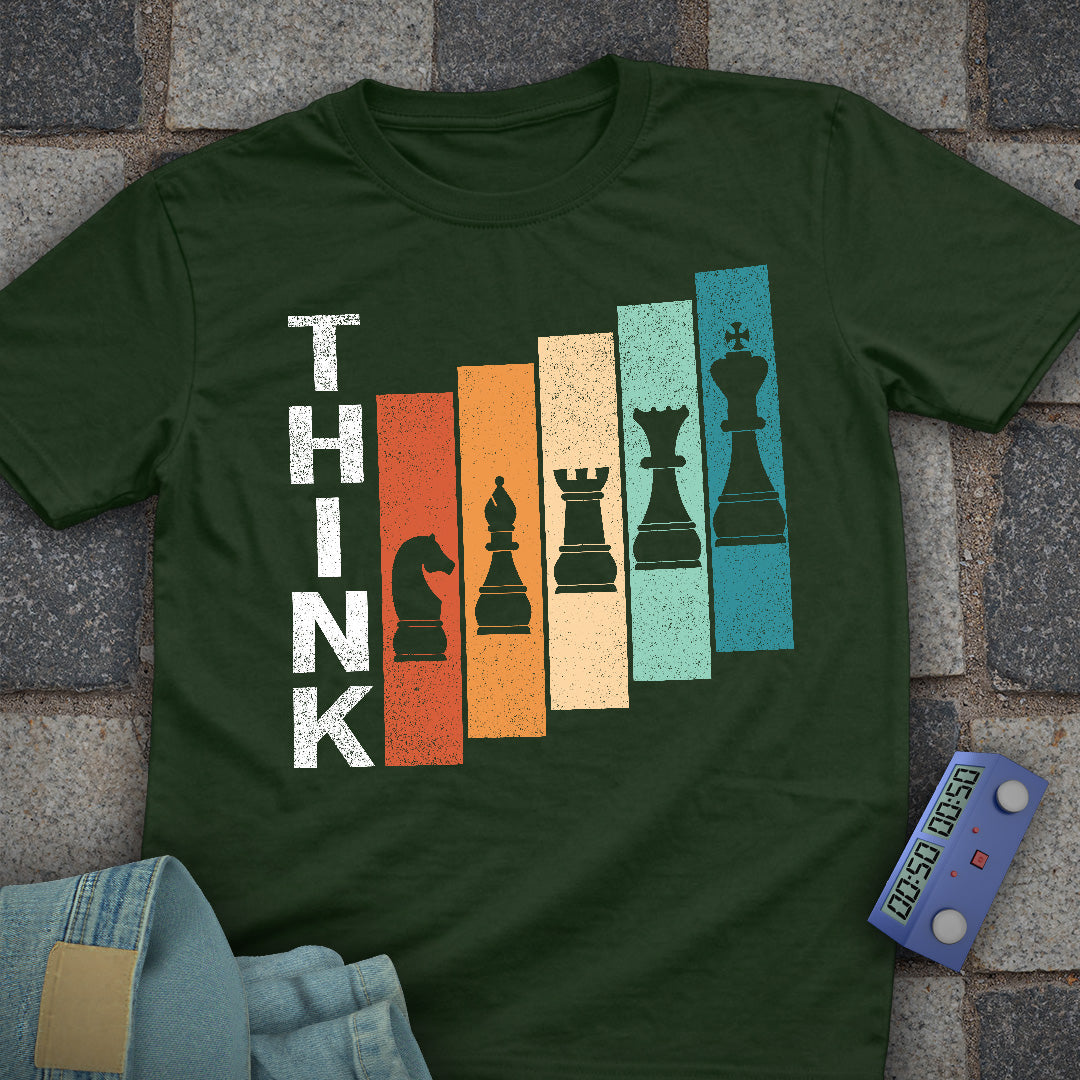 Think Staggered Retro T-Shirt