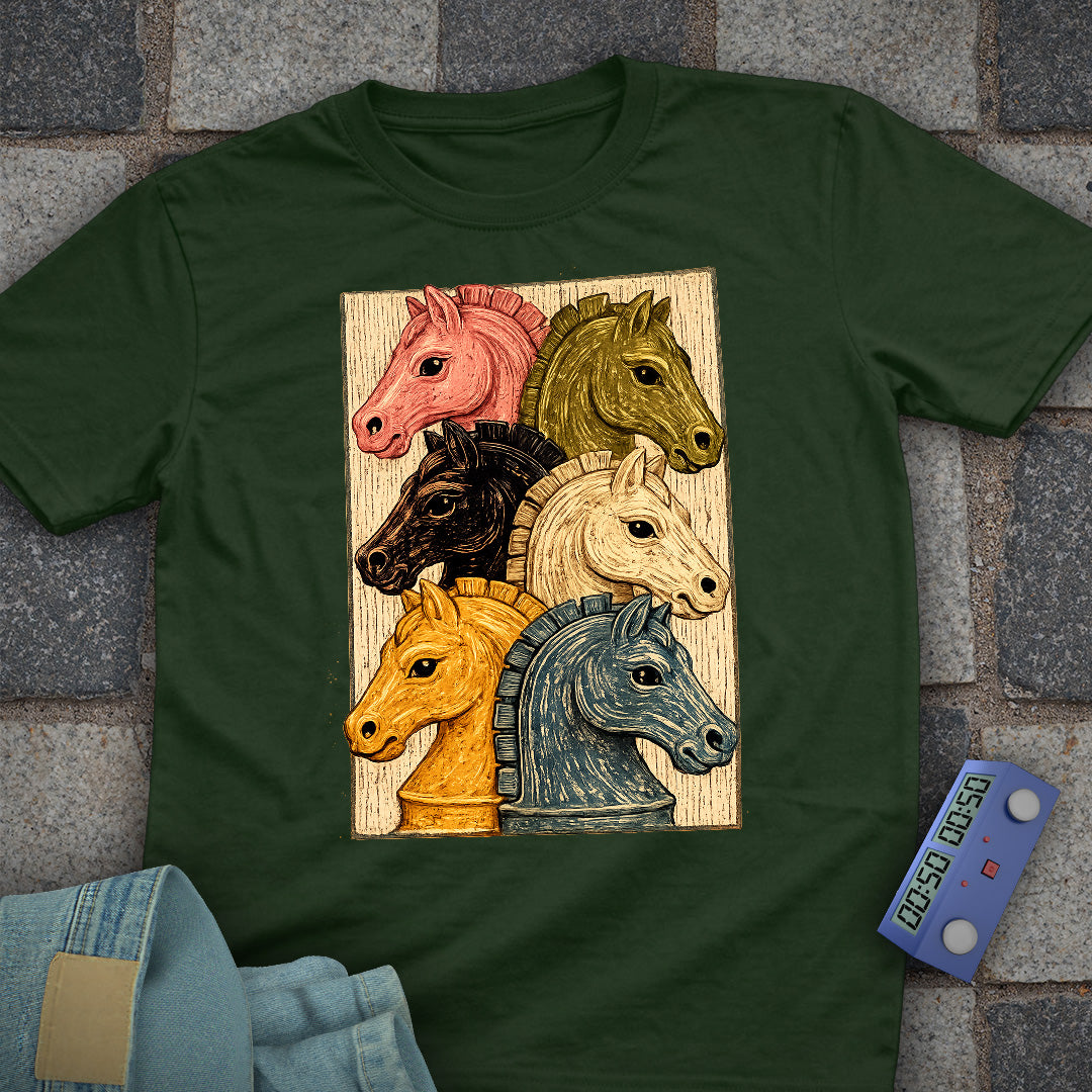 Knight Parade Chess T-Shirt