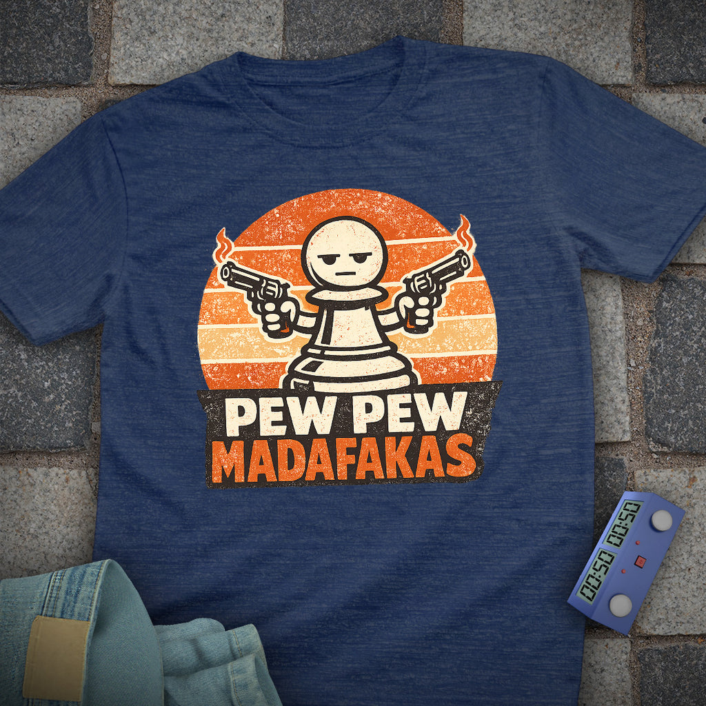 Pew Pew Pawn Chess T-Shirt