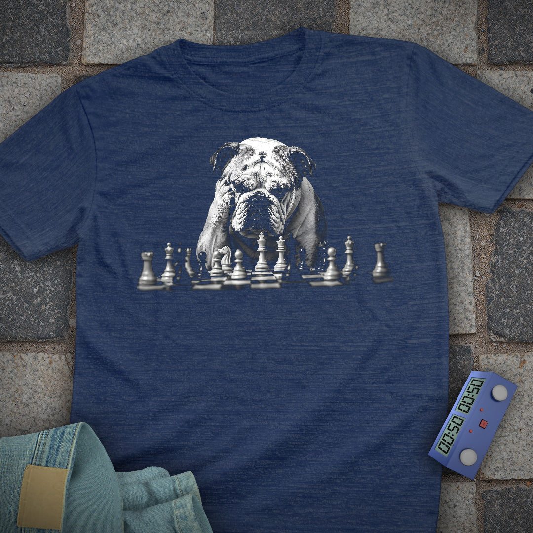 Bulldog Calculating Chess T-Shirt