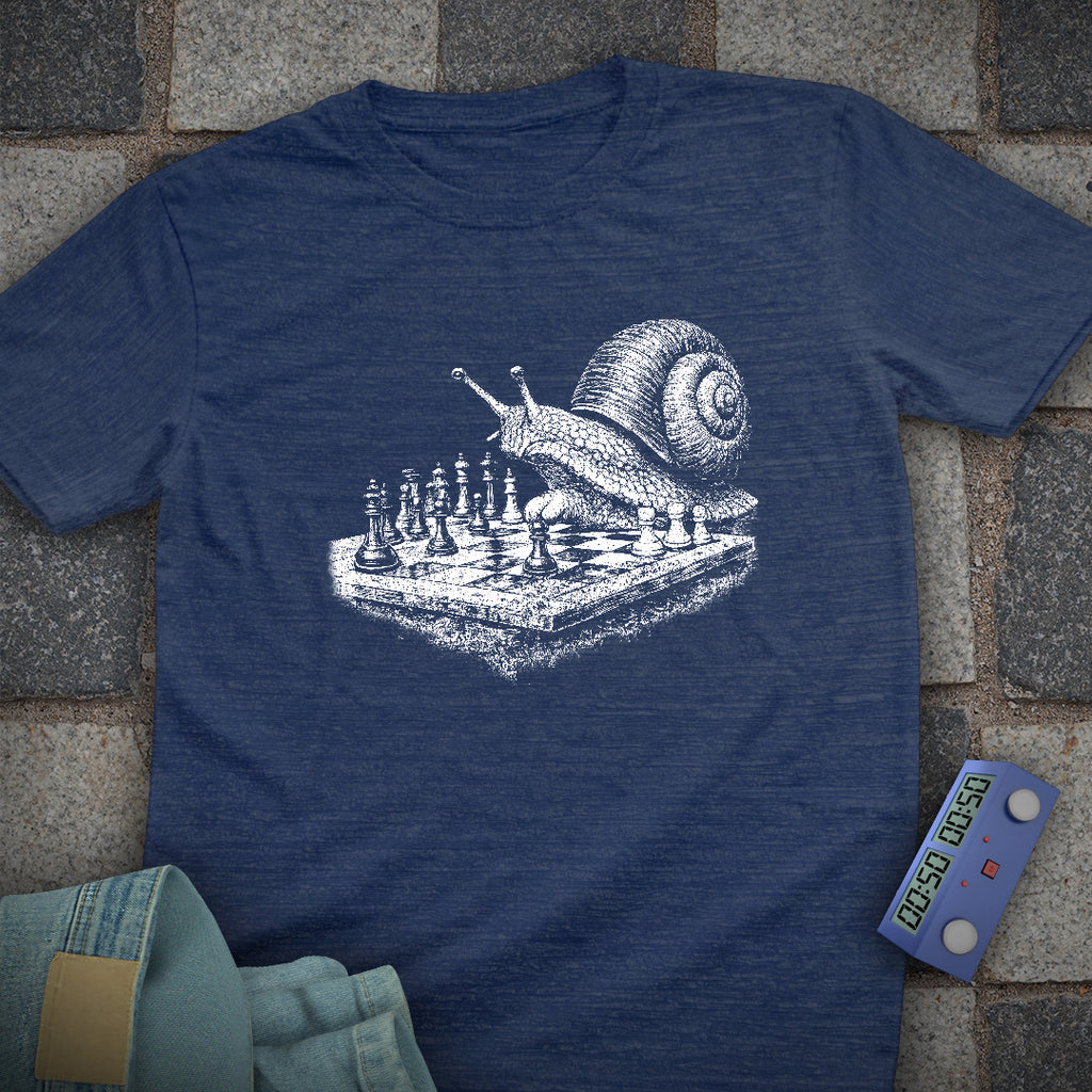 Snail Playing Chess T-Shirt