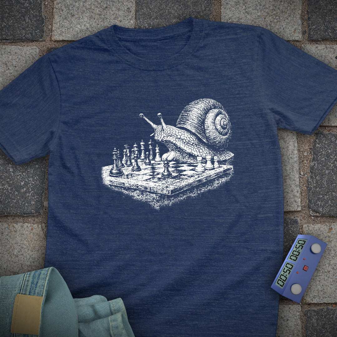 Snail Playing Chess T-Shirt