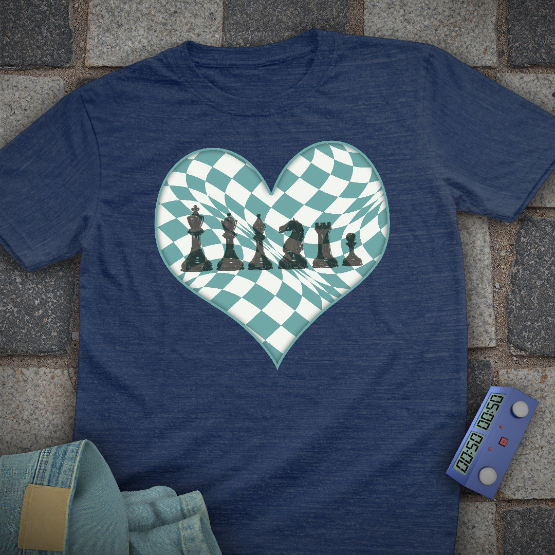 Checkered Heart Chess T-Shirt