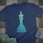 Gradient Shapes Chess T-Shirt