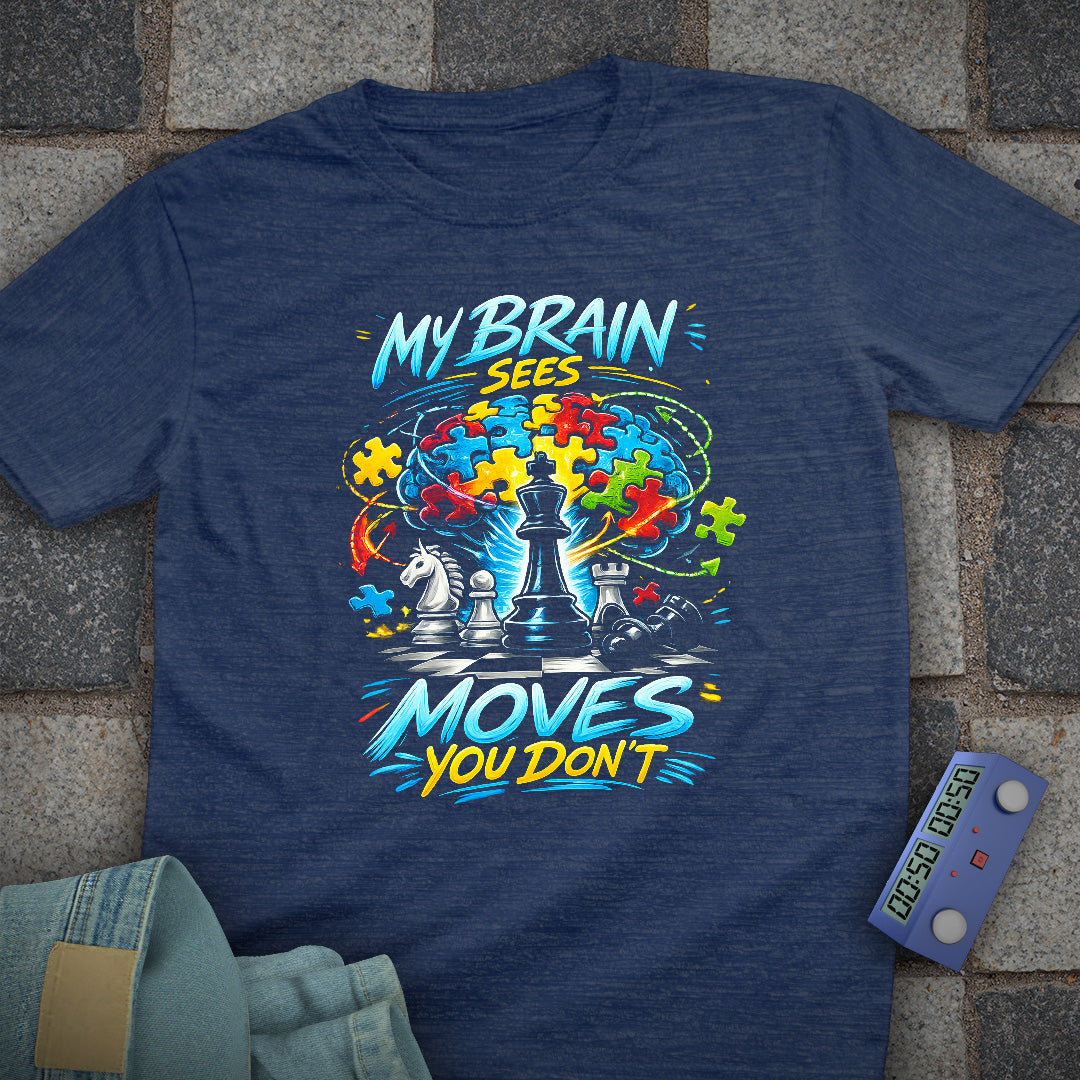 Brain Moves Chess T-Shirt