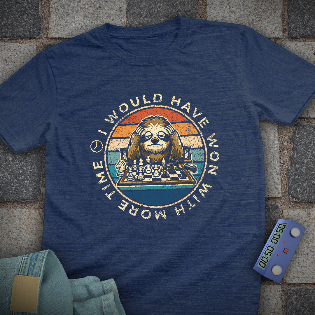 Sloth More Time Chess T-Shirt