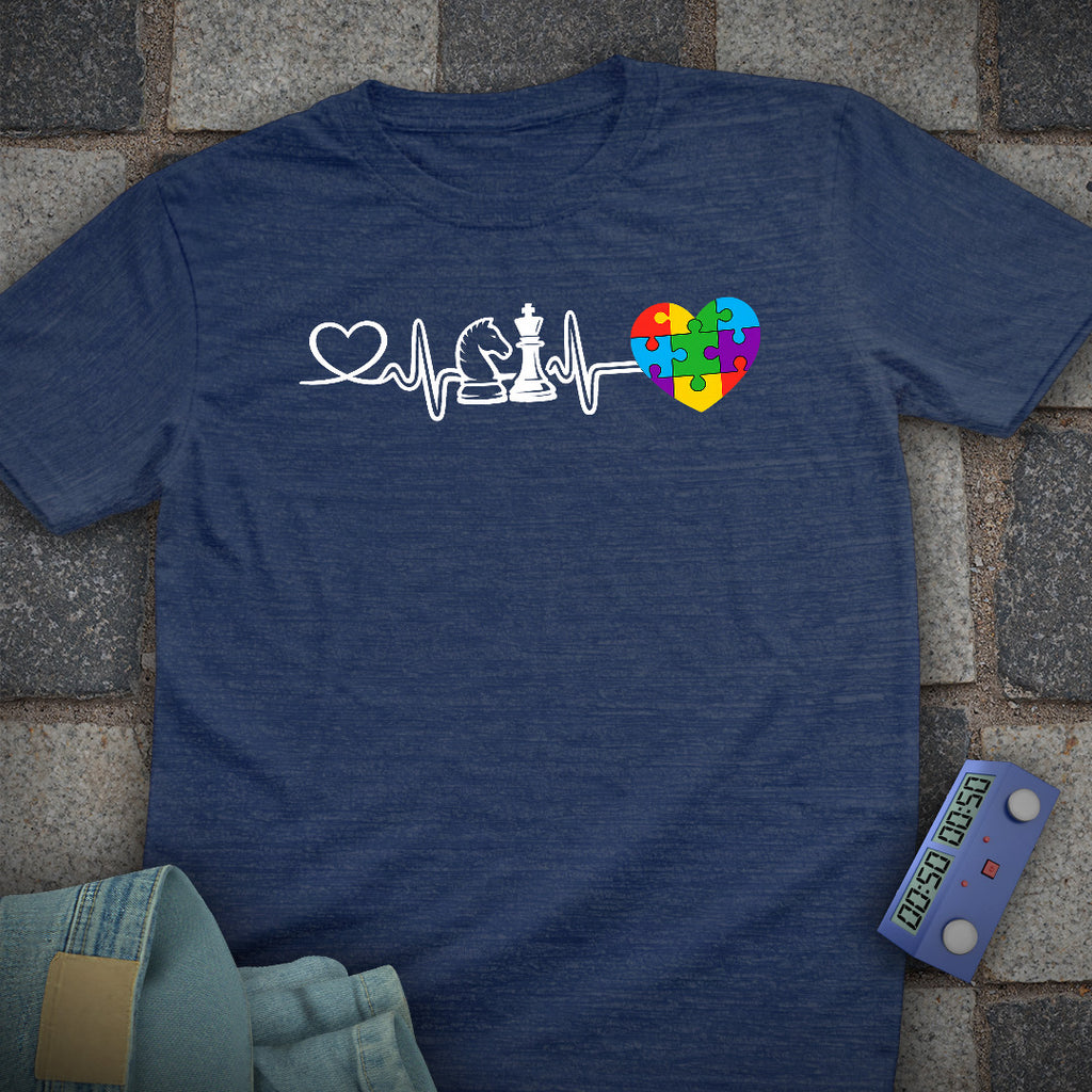 Heartbeat Autism Chess T-Shirt
