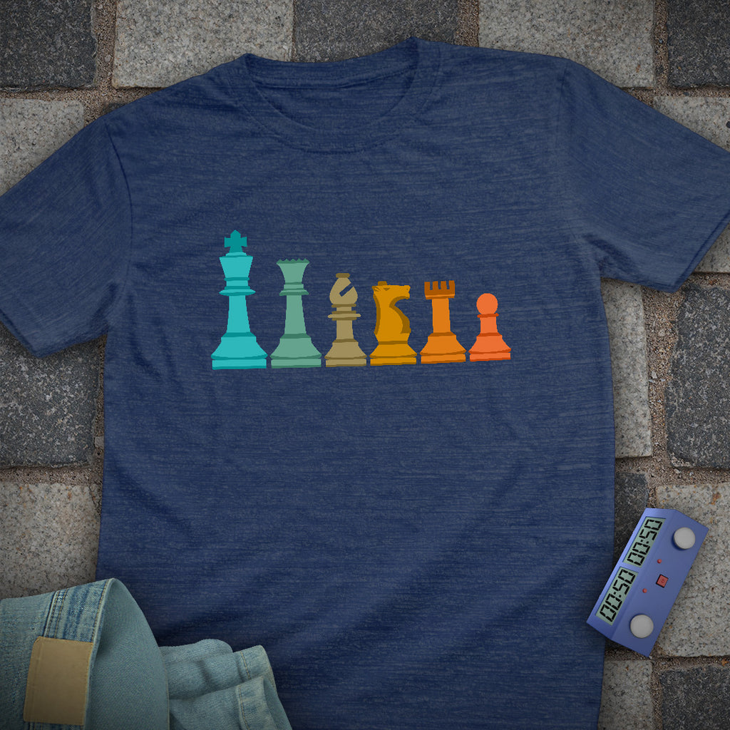 Piece Line Up Chess T-Shirt