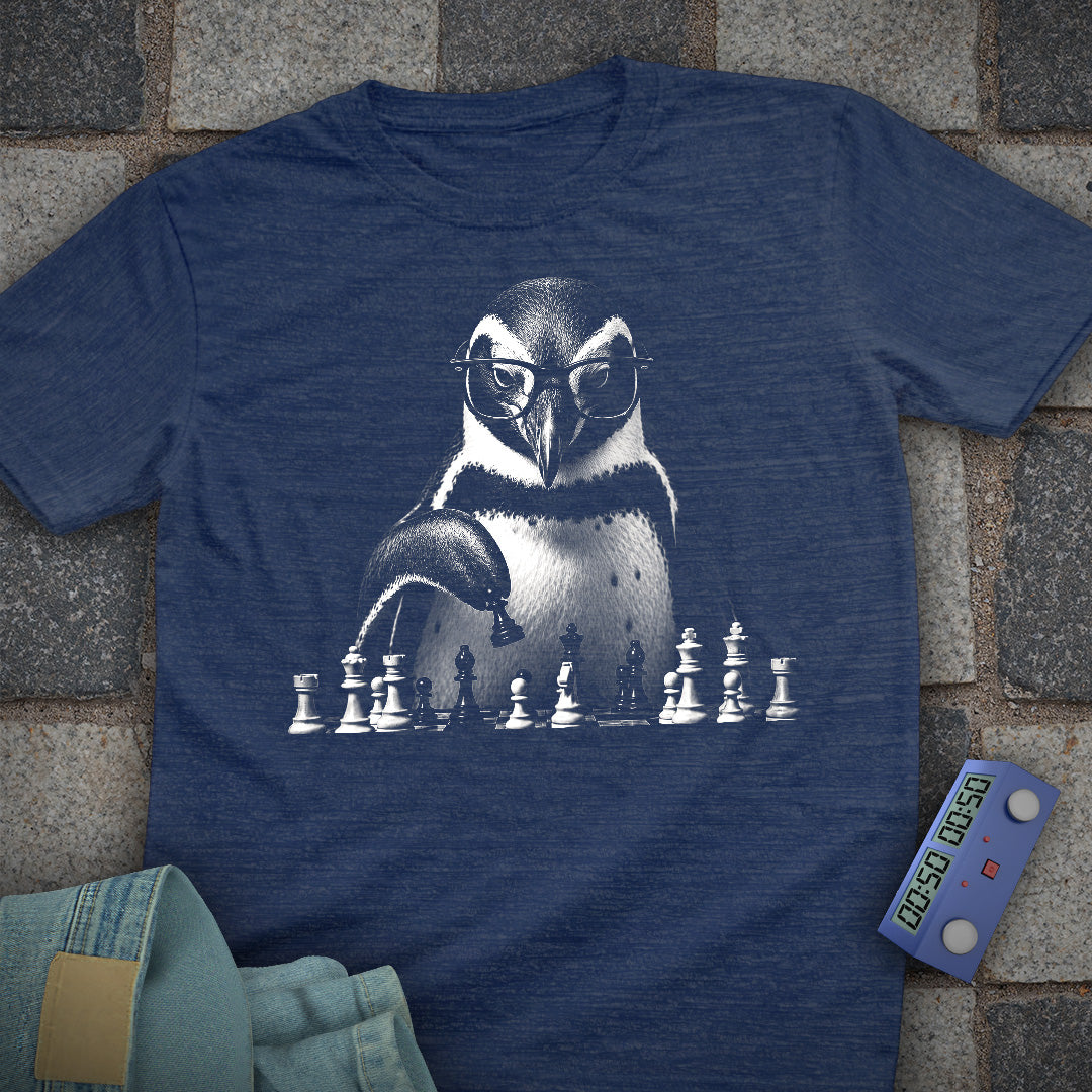 Penguin Playing Chess T-Shirt