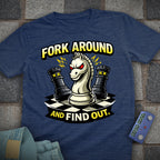 Fork & Find Out Chess T-Shirt