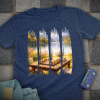 Water Color Paint Strips Chess T-Shirt