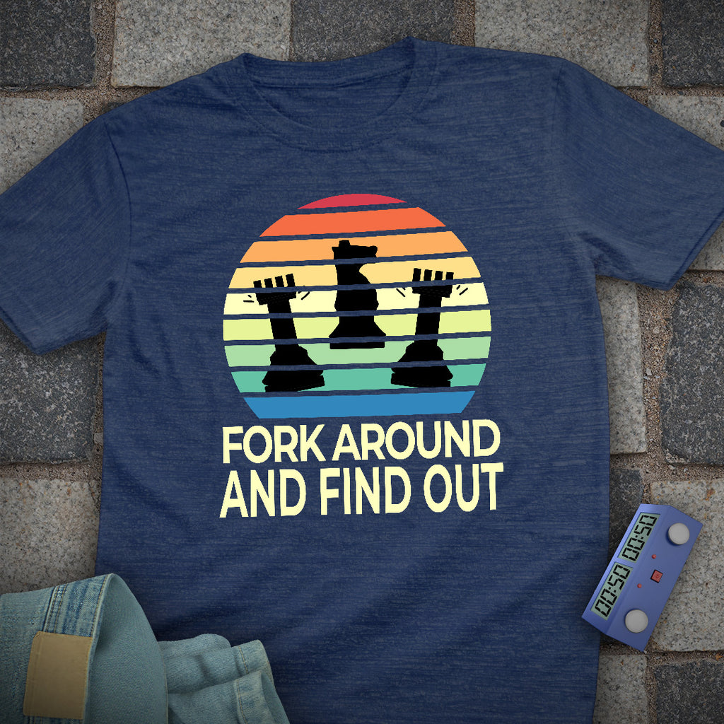Fork & Find Out Chess T-Shirt