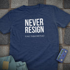 Never Resign Chess T-Shirt