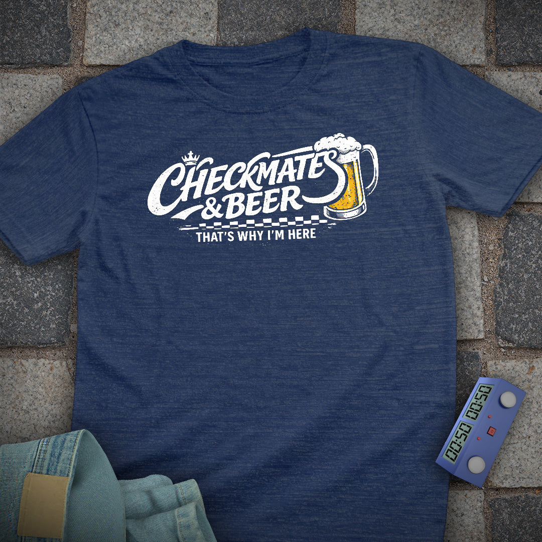 Mate and Beer Chess T-Shirt