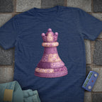 Patchwork Queen Chess T-Shirt (Printed Patch Effect)