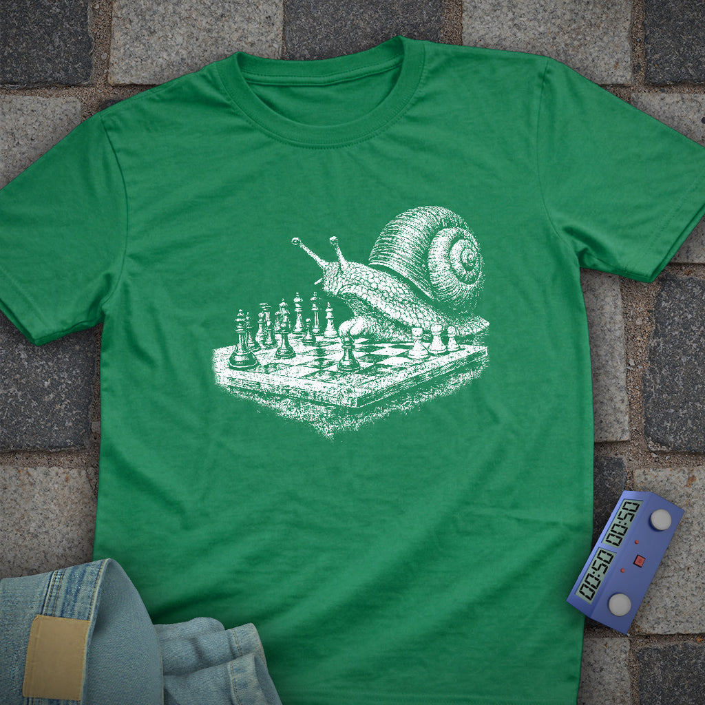 Snail Playing Chess T-Shirt