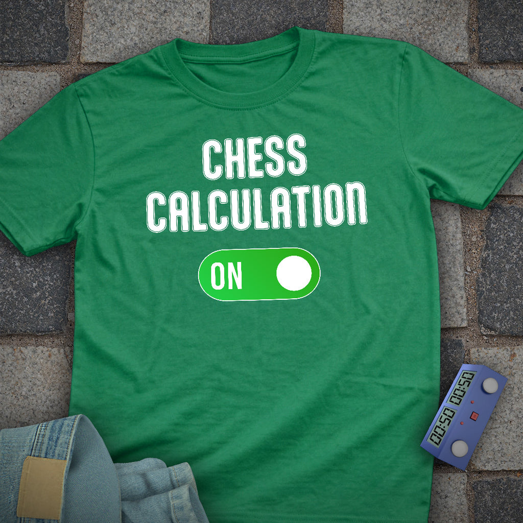 Chess Calculation On T-Shirt