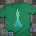 Gradient Shapes Chess T-Shirt