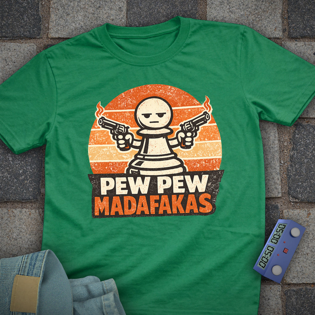 Pew Pew Pawn Chess T-Shirt