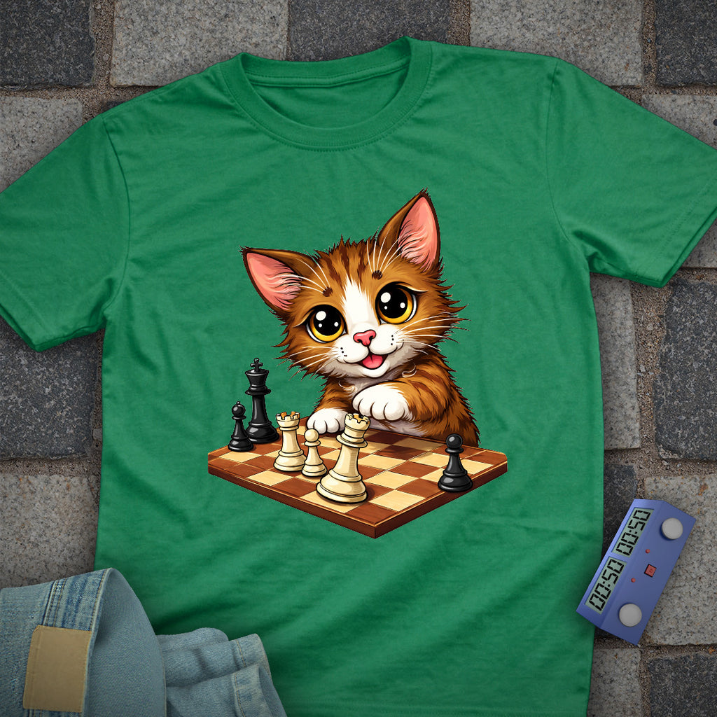 Cat playing Chess T-Shirt