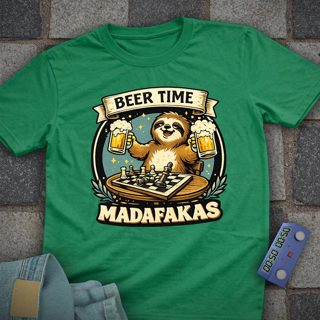 Beer Time Madafakas! Chess T-Shirt
