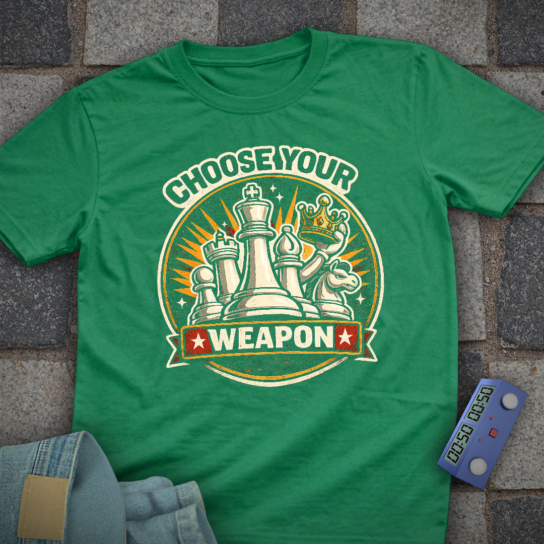 Choose Weapon Chess T-Shirt