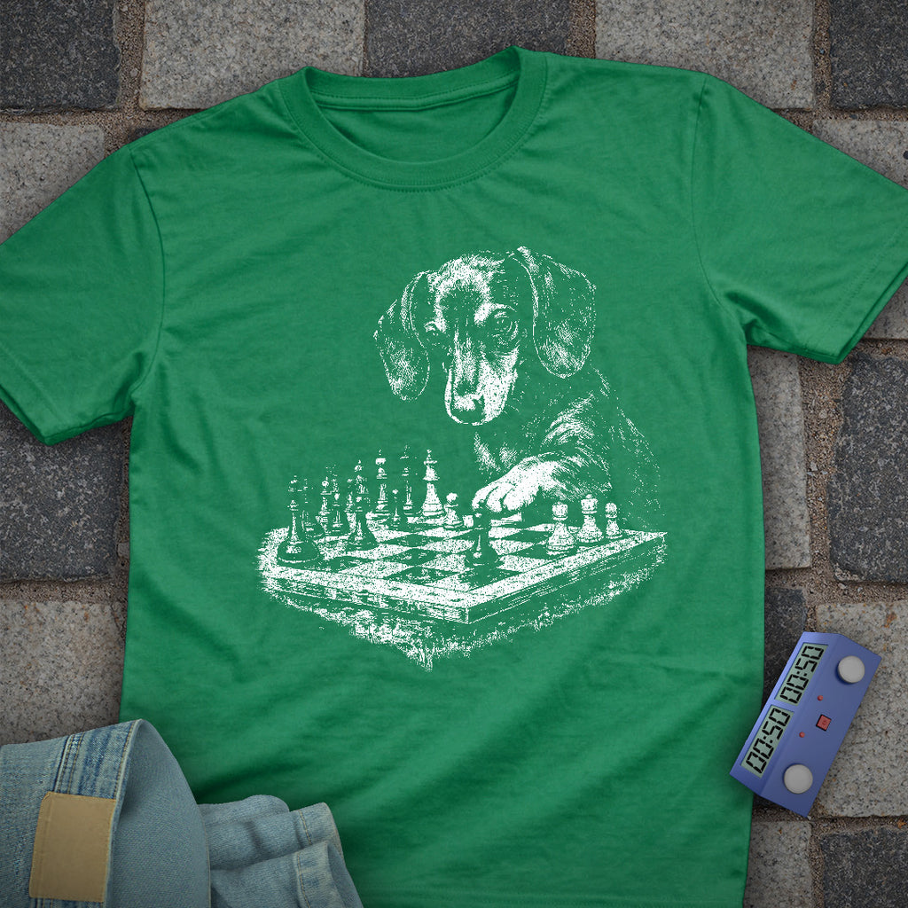 Dog Playing Chess T-Shirt