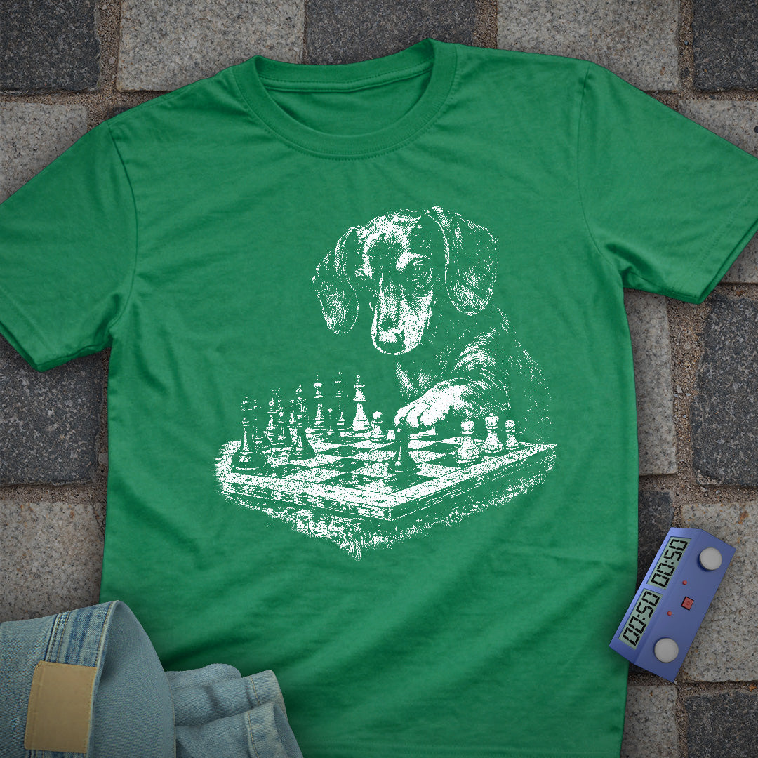 Dog Playing Chess T-Shirt