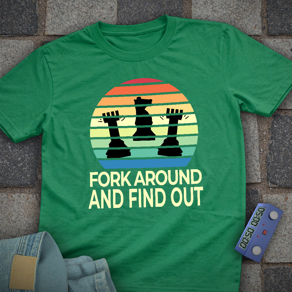 Fork & Find Out Chess T-Shirt