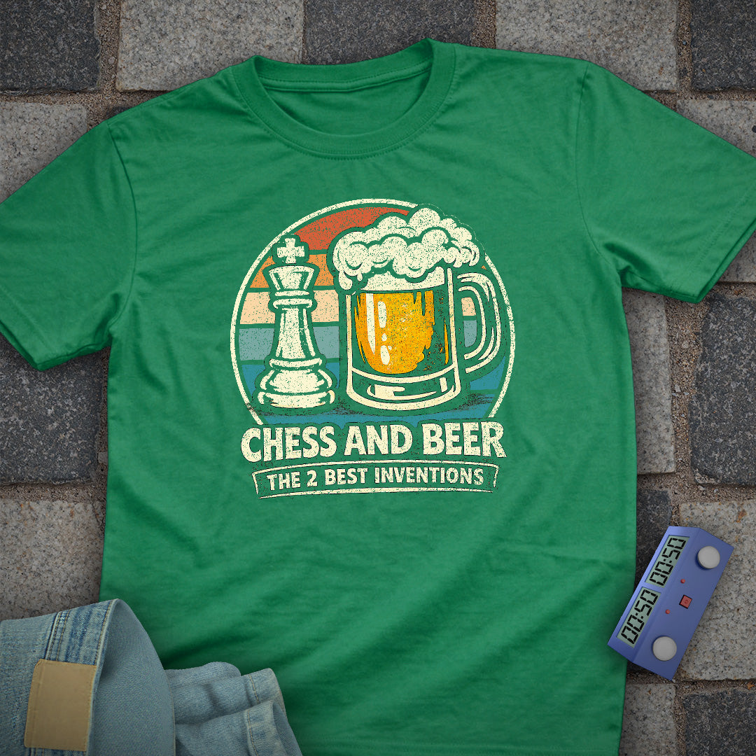 Beer Retro Chess T-Shirt