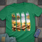 Water Color Paint Strips Chess T-Shirt