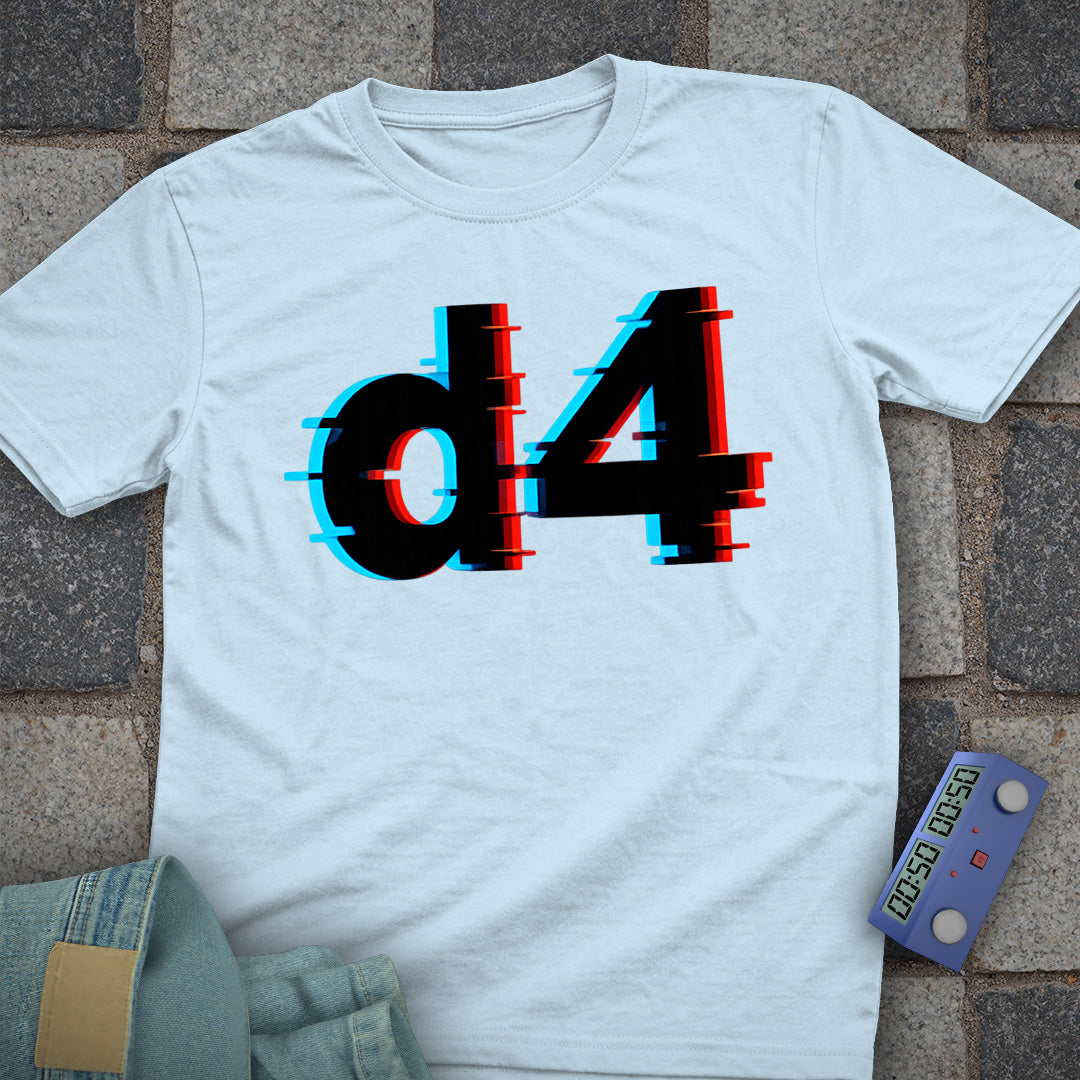 Glitch d4 Chess T-Shirt