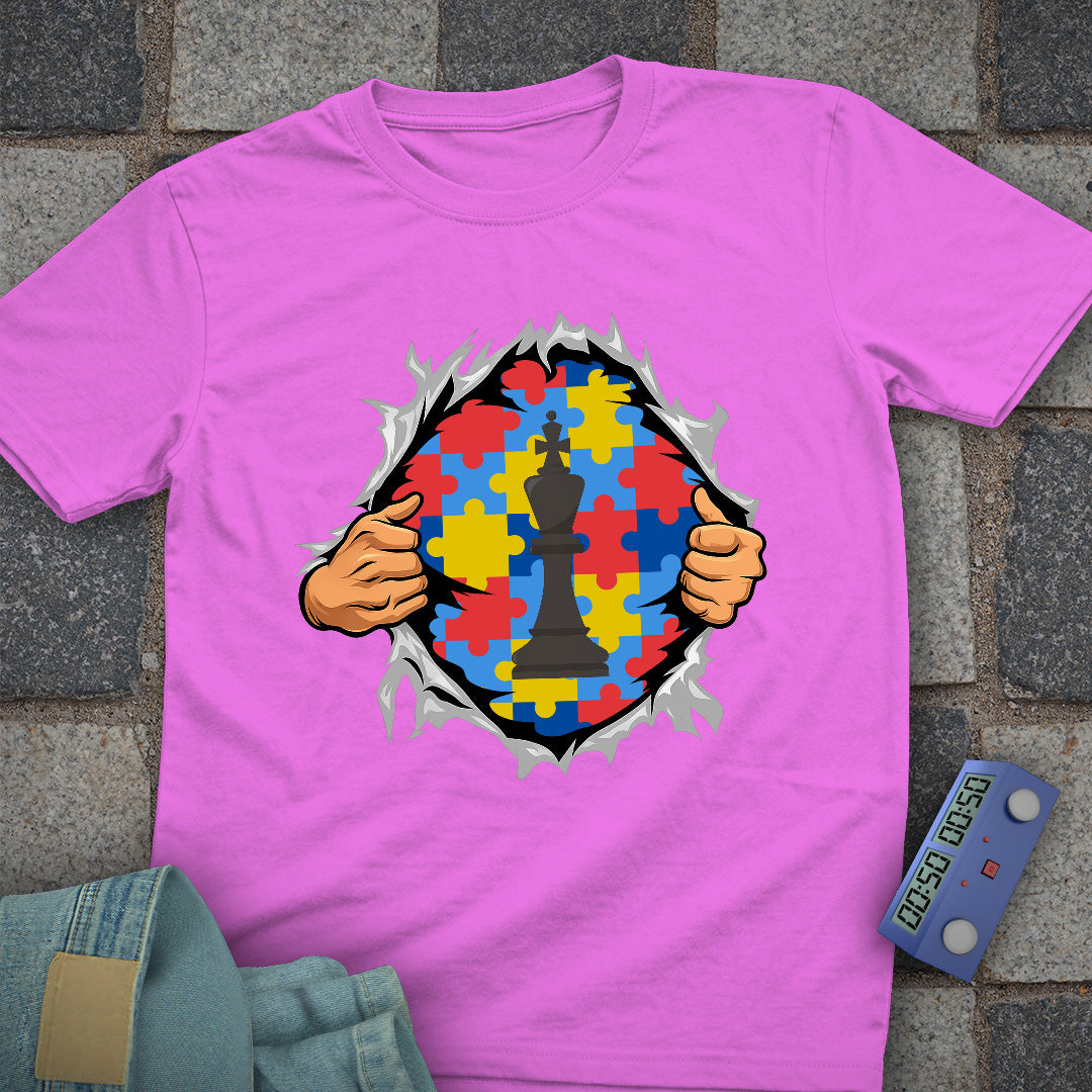Autism Superhero Chess T-Shirt