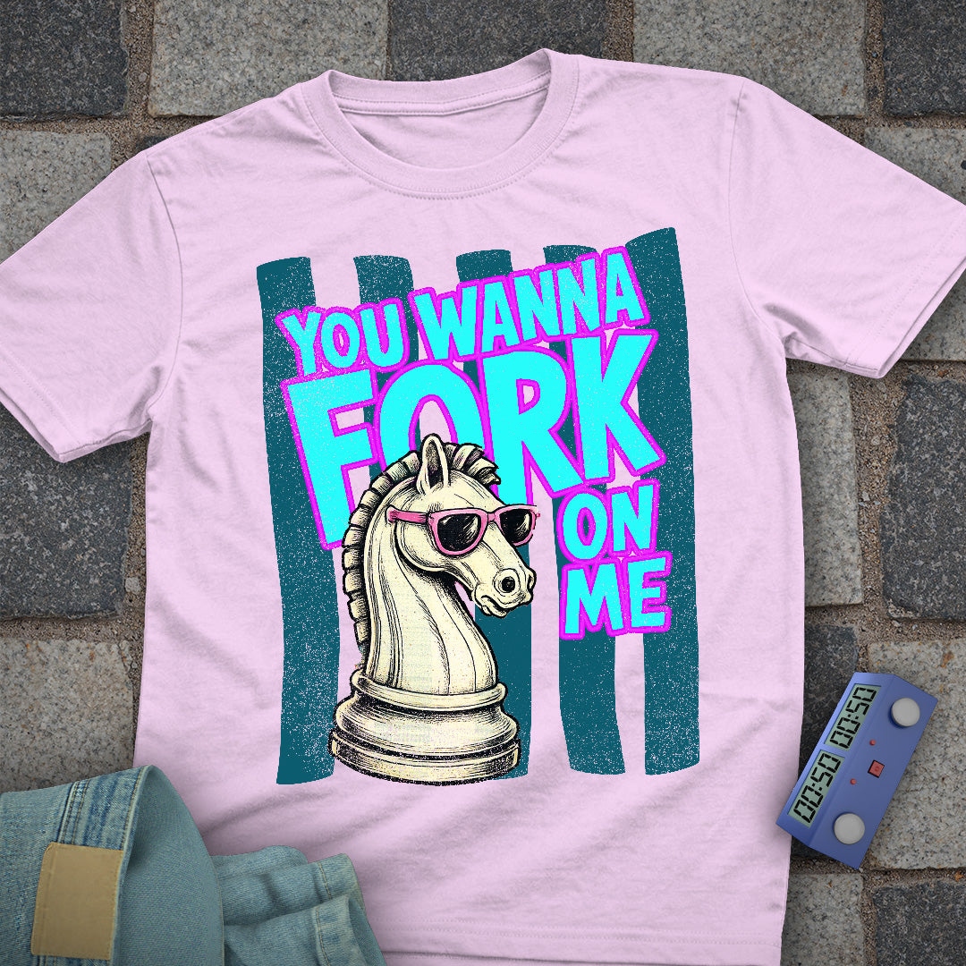 Fork On Me Chess T-Shirt