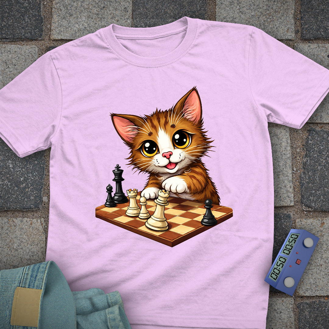 Cat playing Chess T-Shirt