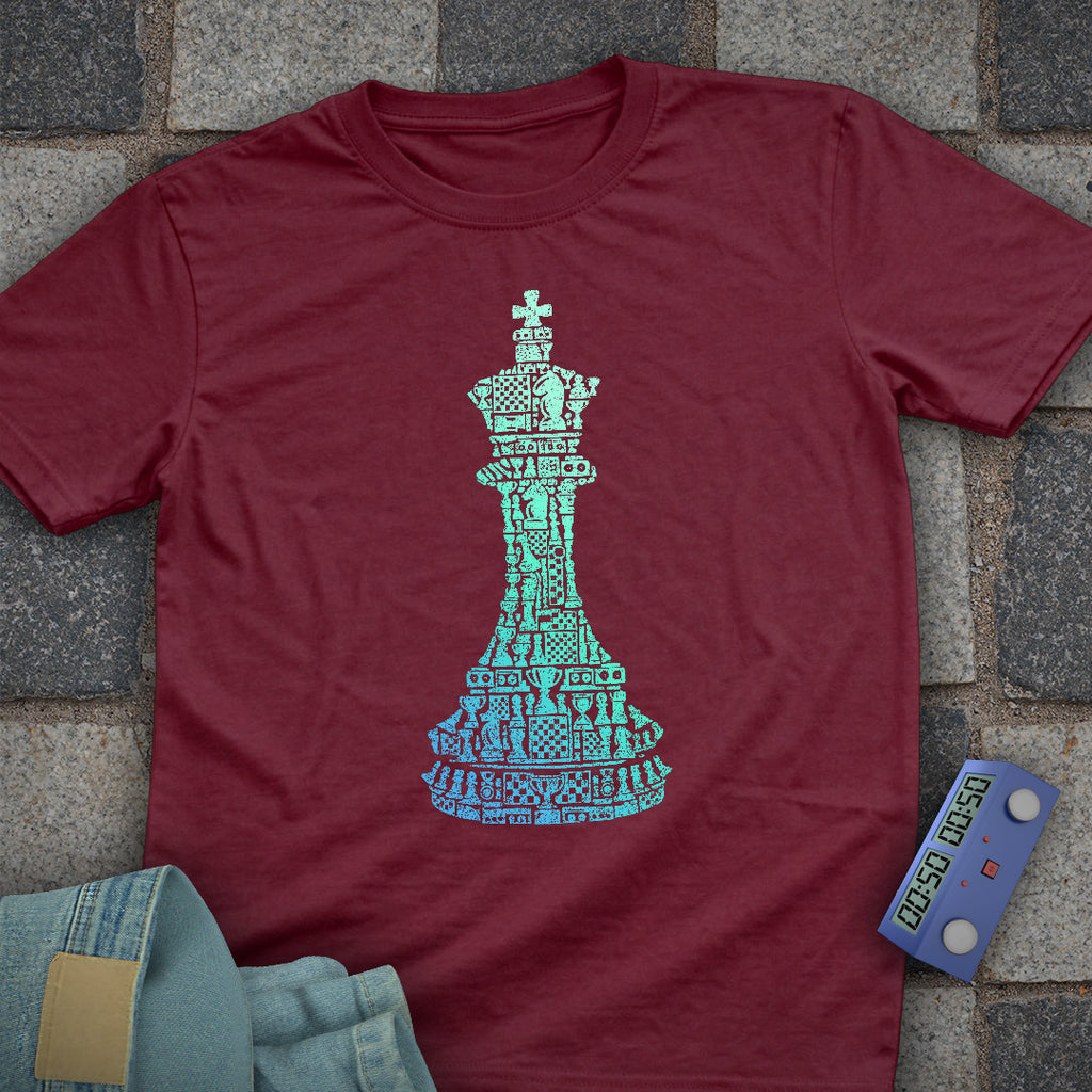 Gradient Shapes Chess T-Shirt