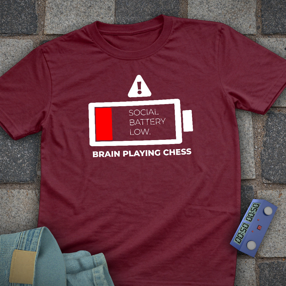 Battery Low Chess T-Shirt