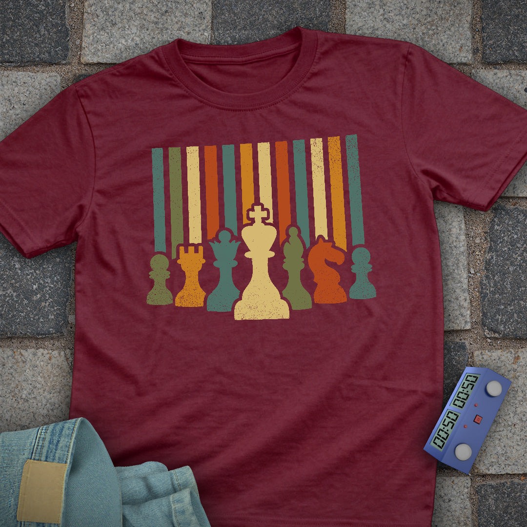 Retro Stripes Chess T-Shirt