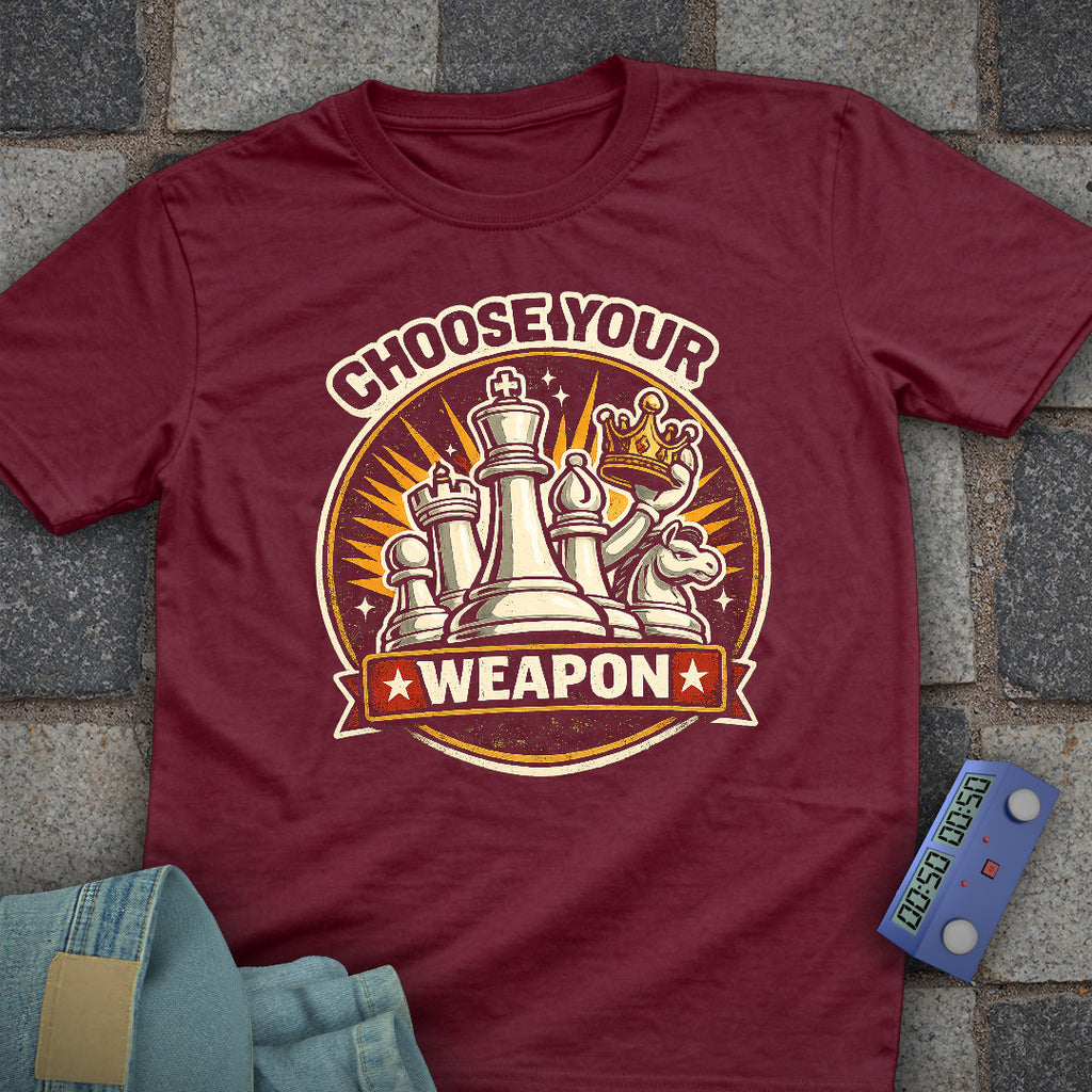 Choose Weapon Chess T-Shirt
