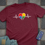 Autism Heartbeat Chess T-Shirt