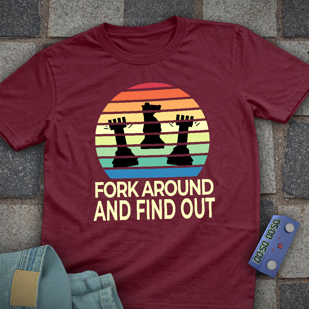 Fork & Find Out Chess T-Shirt