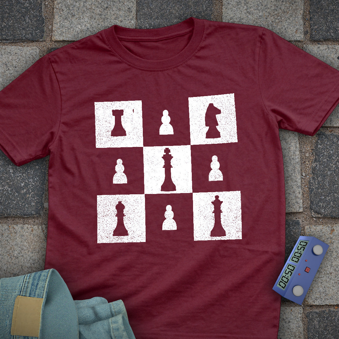 Square Style Chess T-Shirt