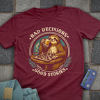 Bad Decisions Beer Sloth Chess T-Shirt