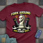 Fork & Find Out Chess T-Shirt