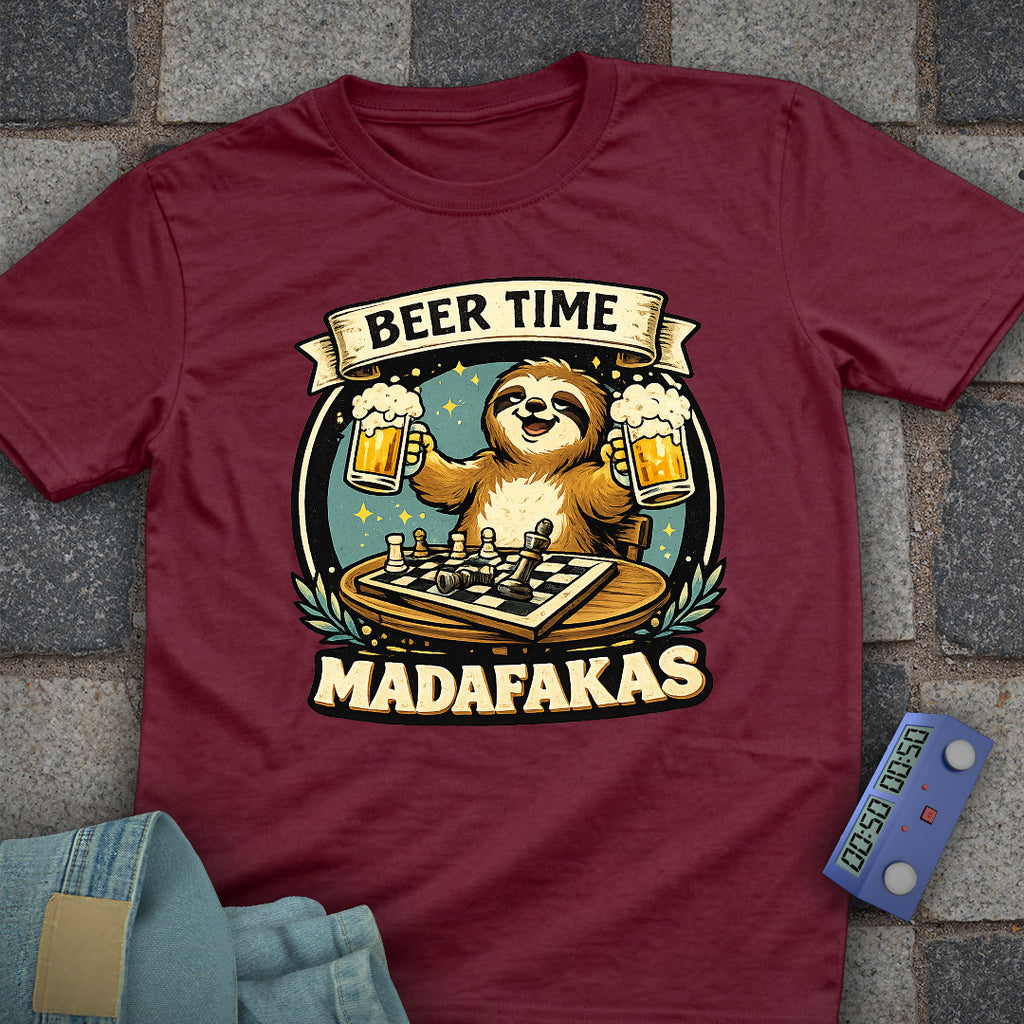 Beer Time Madafakas! Chess T-Shirt