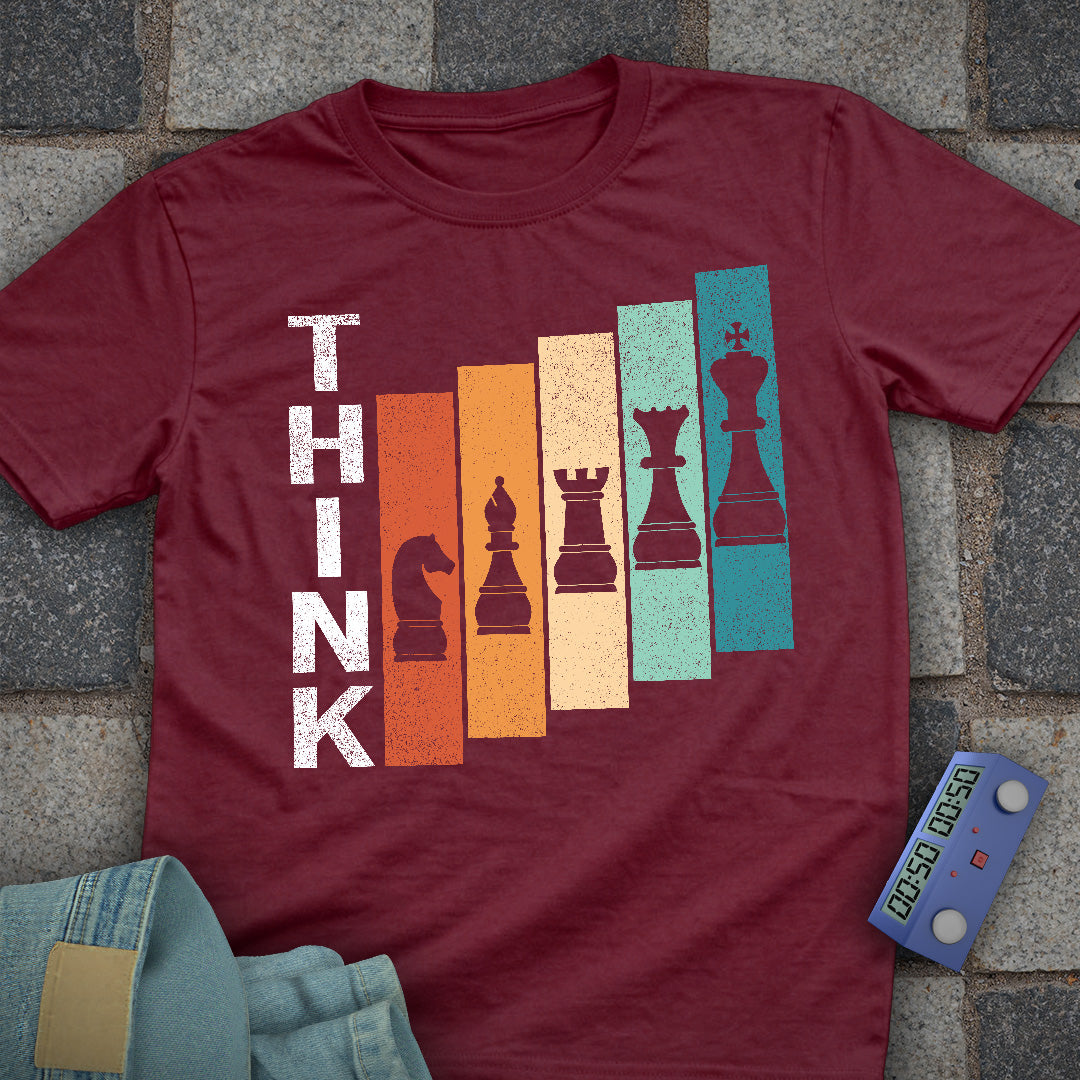Think Staggered Retro T-Shirt