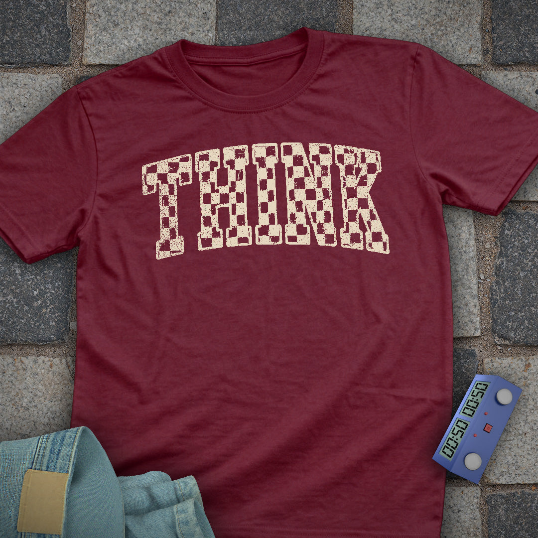 Think Checkered T-Shirt