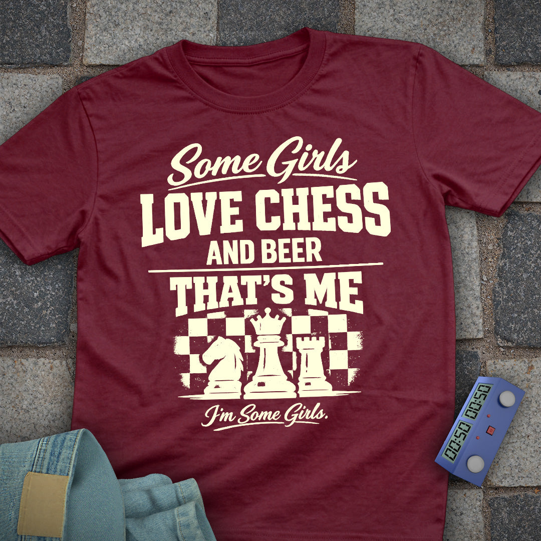 Girl's Chess Beer T-Shirt